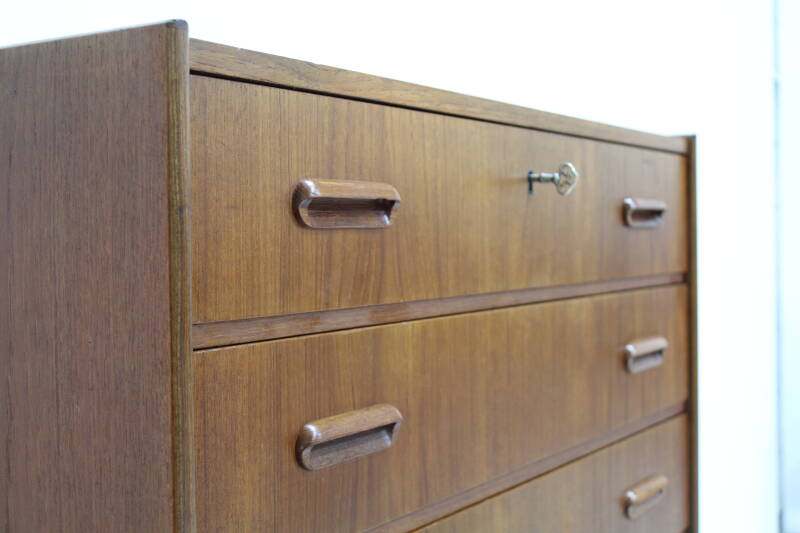 Vintage ladekast - Deens Design, teak hout | 00987