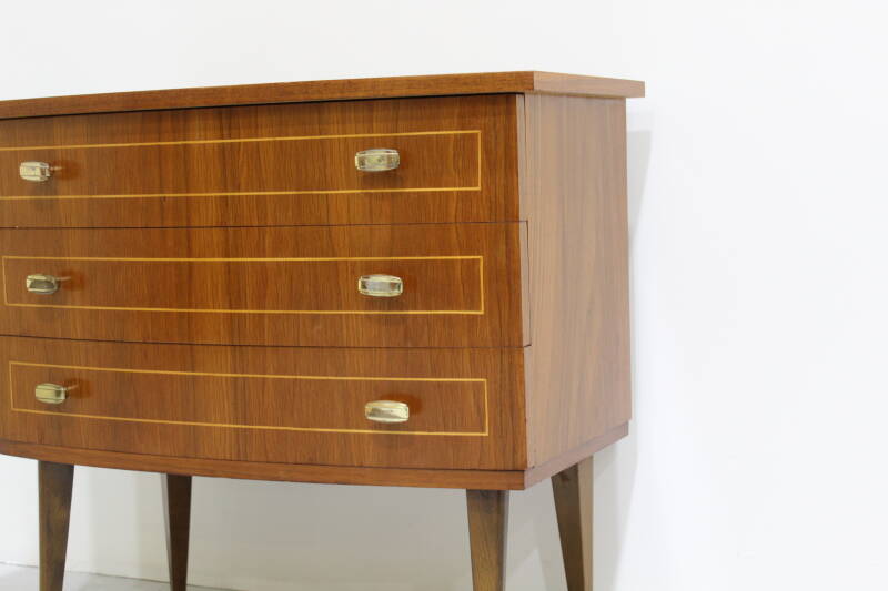 Vintage chest of drawers - 1960s, brass | 00919