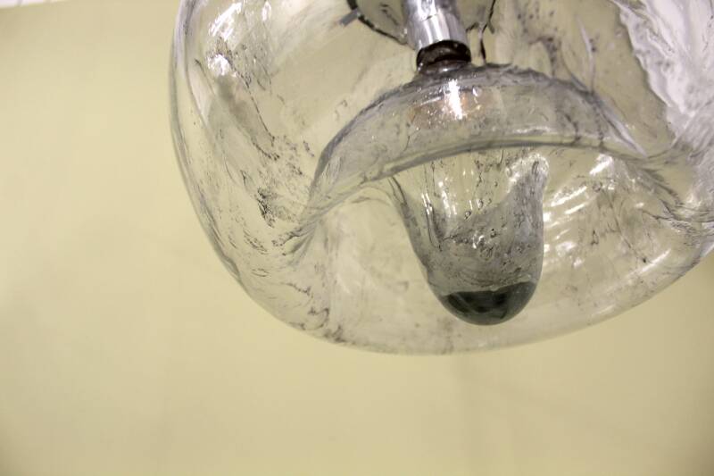 Vintage pendant lamp DORIA XL - hand-blown, mid century
