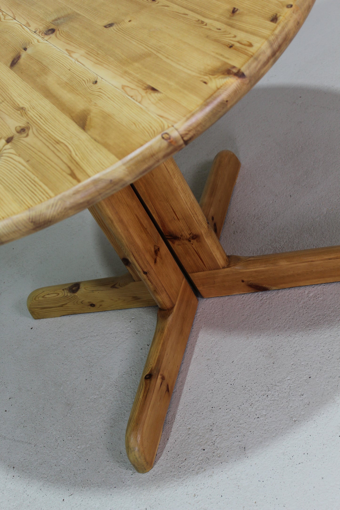 Vintage Deense design eettafel - Rainer Daumiller, grenen jaren '70