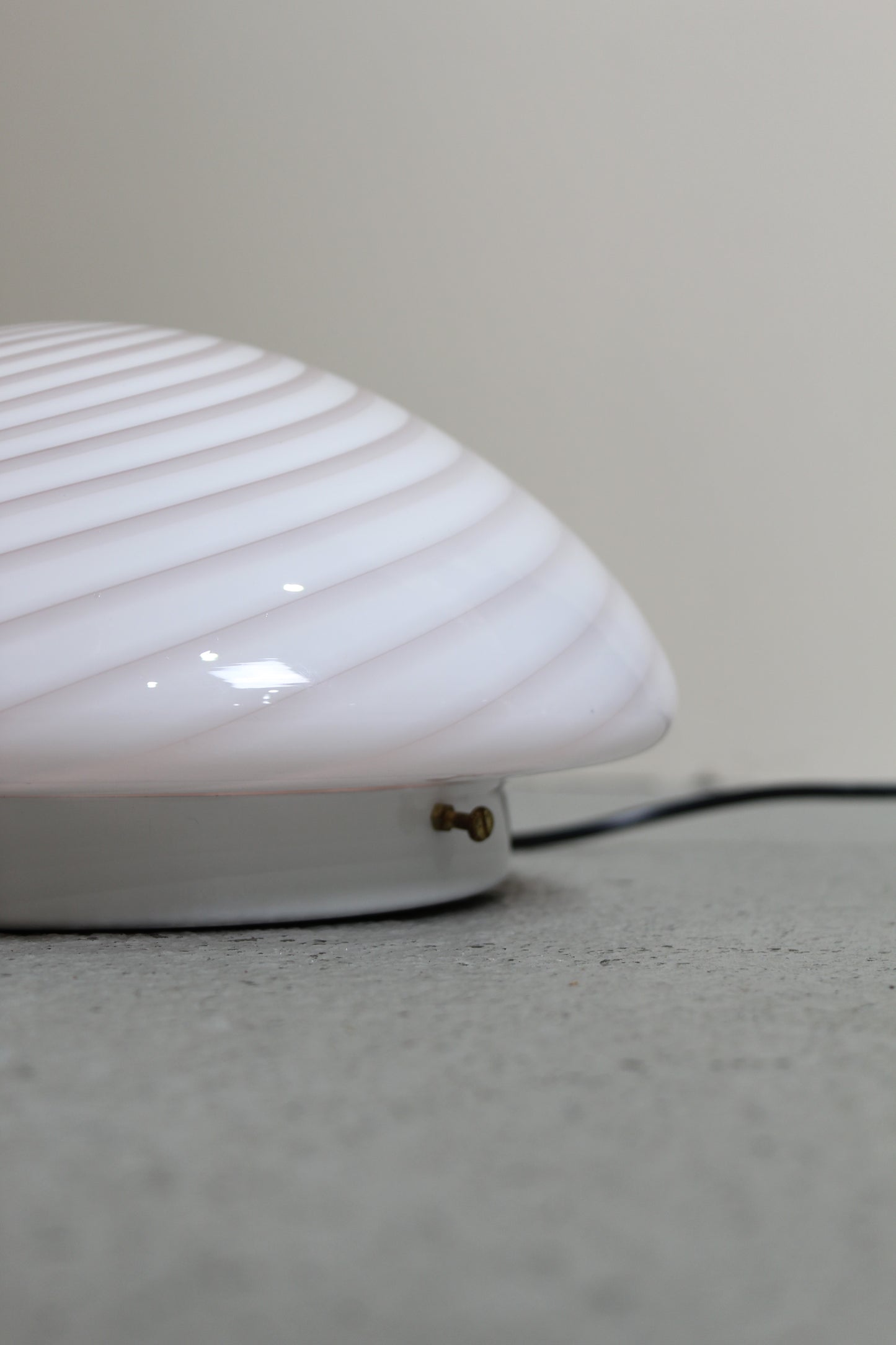 Vintage swirl plafondlamp, wandlamp - Murano