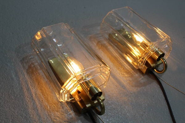 Vintage Wandlampen Set Glashütte Limburg | 01176