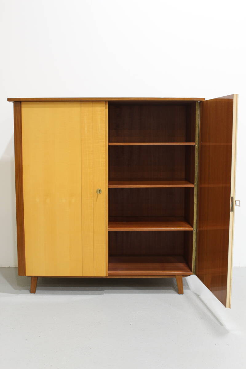Vintage linnenkast, speelgoedkast - hoogglans, jaren '50 | 01265