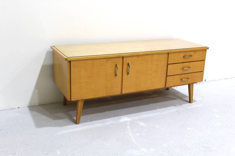 Vintage low sideboard, TV cabinet, cupboard - mid century | 00883