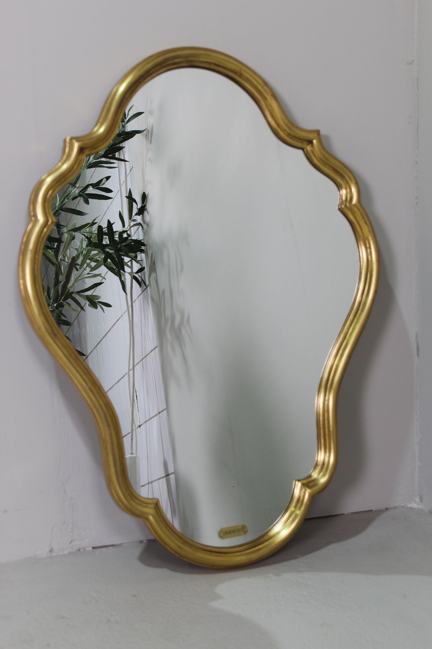 Vintage spiegel DeKnudt goud