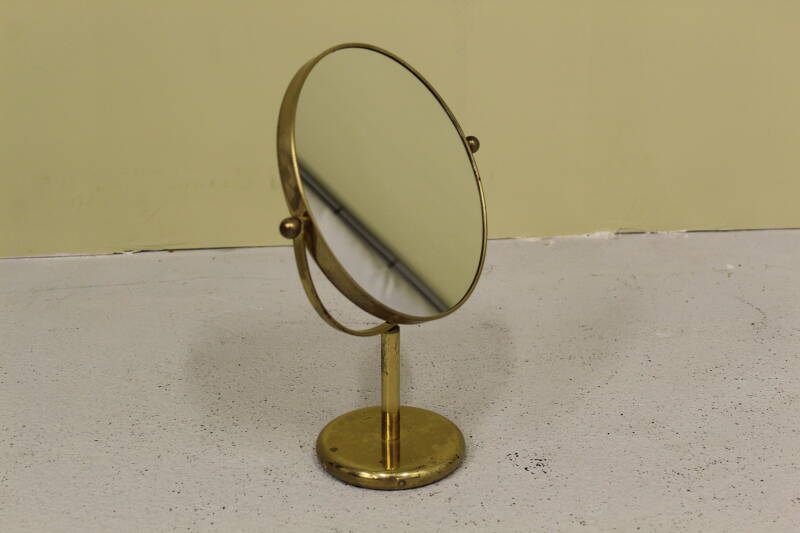 Vintage messing spiegel, staand
