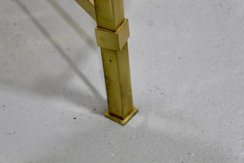 Vintage brass side table - 70s | 01204