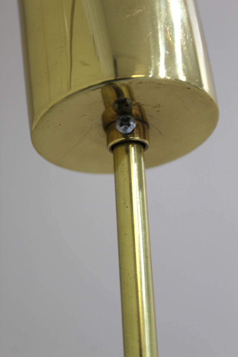 Vintage messing hanglamp 7-armig - jaren '50 | 01364