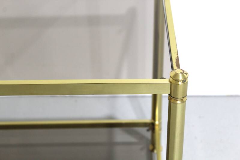Vintage brass side table - 70s | 01229