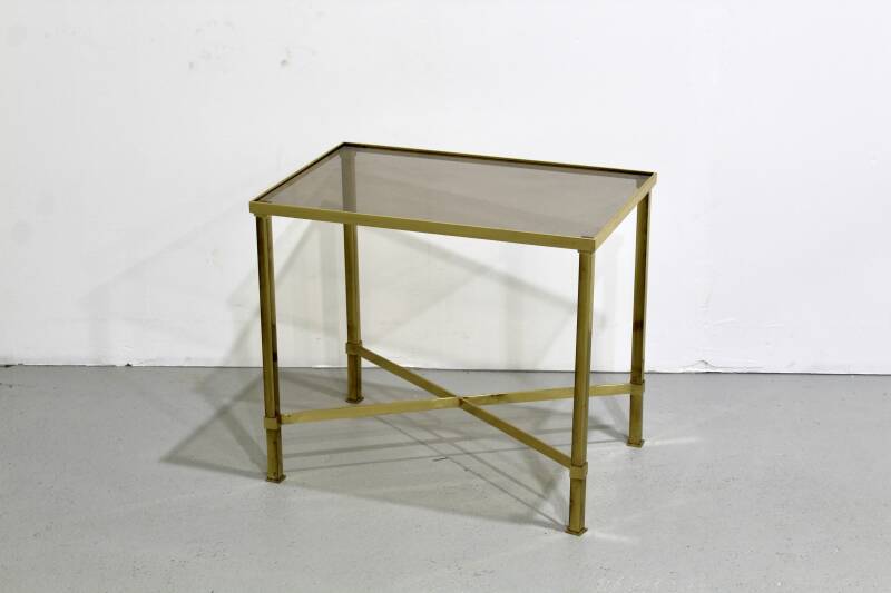 Vintage brass side table - 70s | 01204