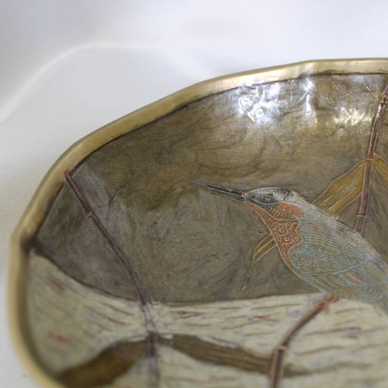 Vintage brass bowl, jewelry bowl