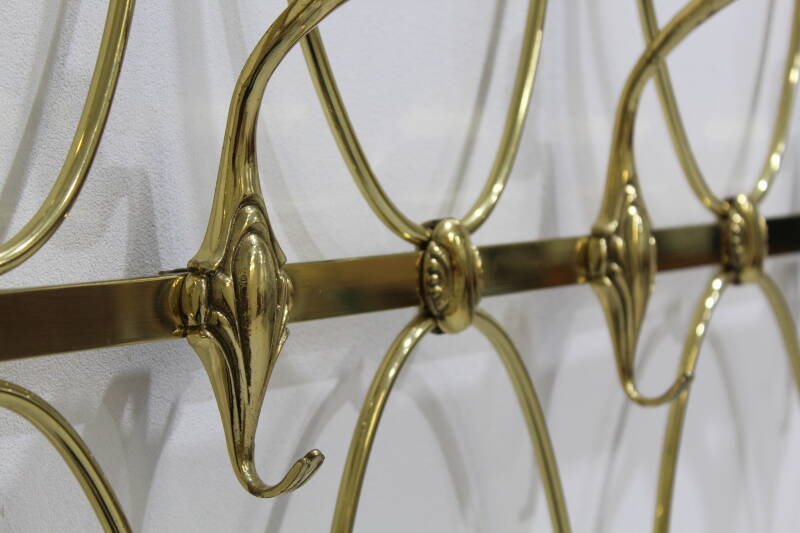 Vintage brass wardrobe, coat rack - 70s | 01063