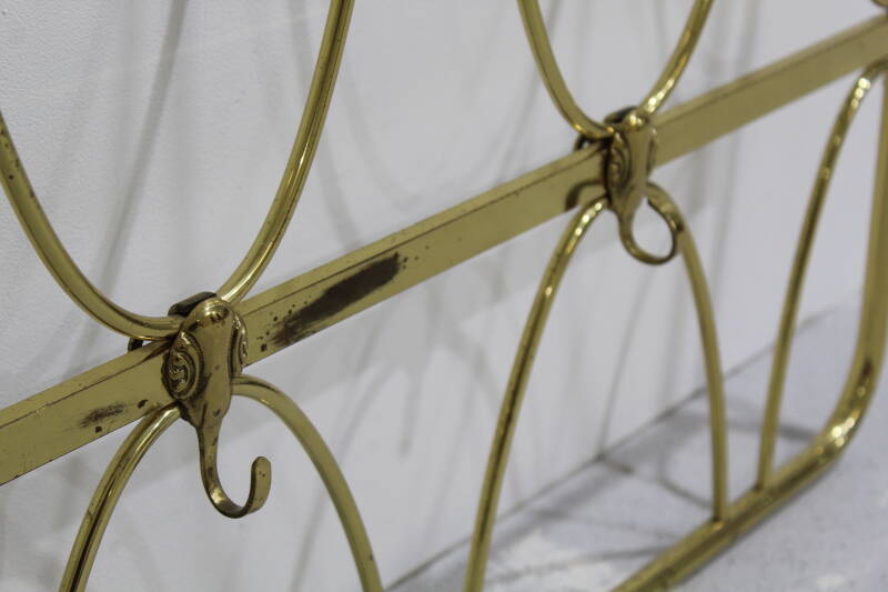 Vintage brass wardrobe, coat rack - 70s | 01063