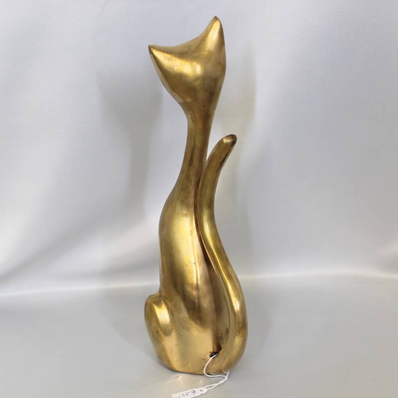 Vintage brass cat (26 cm)