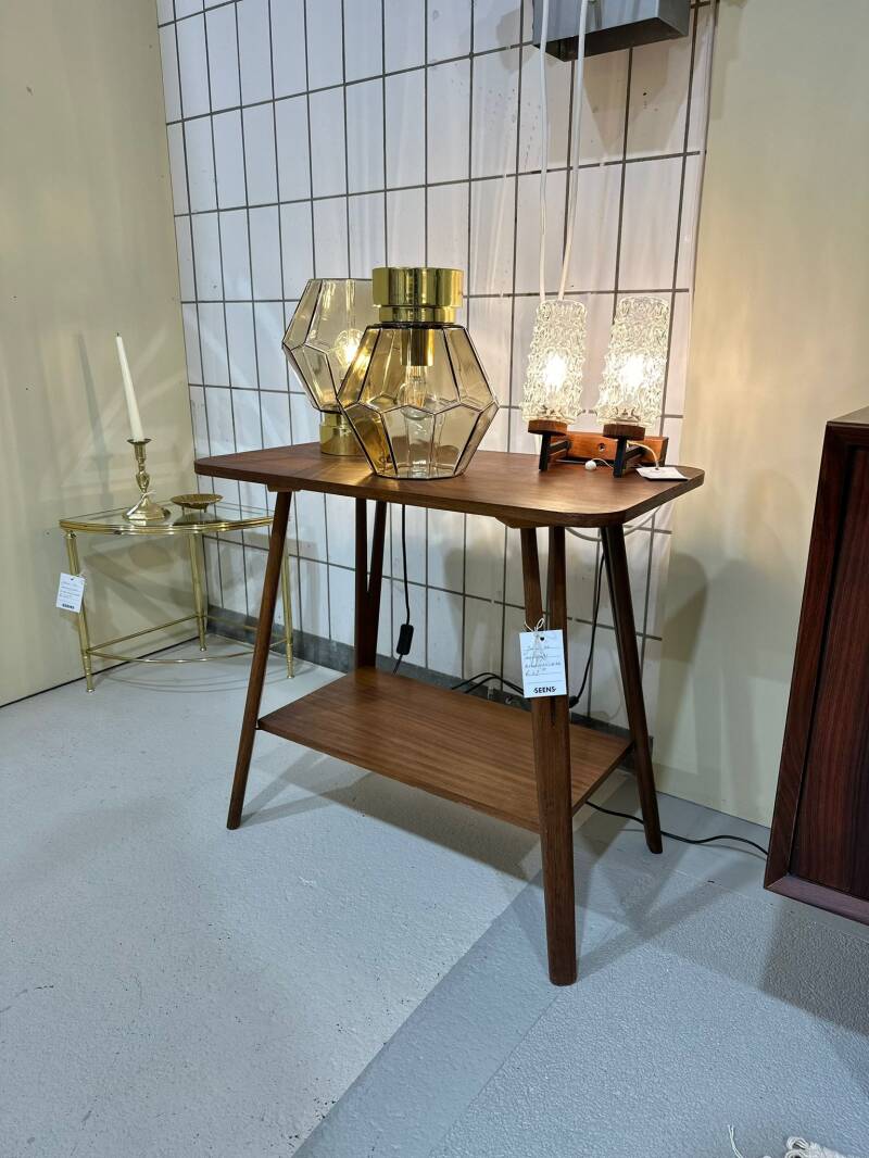 Vintage bijzettafel, audiotafel - jaren '60, teak | 01403