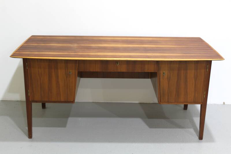 Vintage desk - walnut wood 50s/60s | 01218
