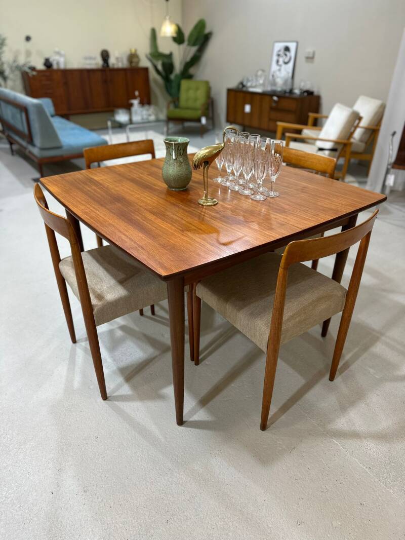 Vintage uitschuifbare eettafel, Deens - Jaren '60 | 01455