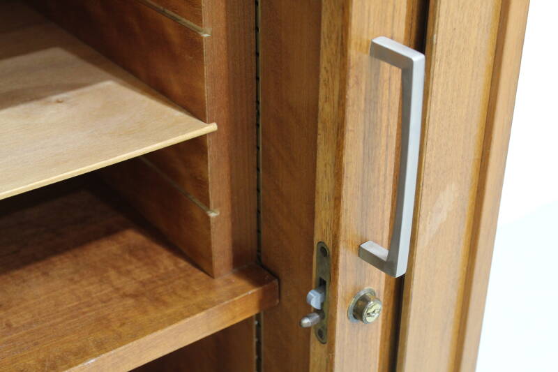 Vintage archiefkast, dressoir - schuifdeuren jaren '60 | 01262
