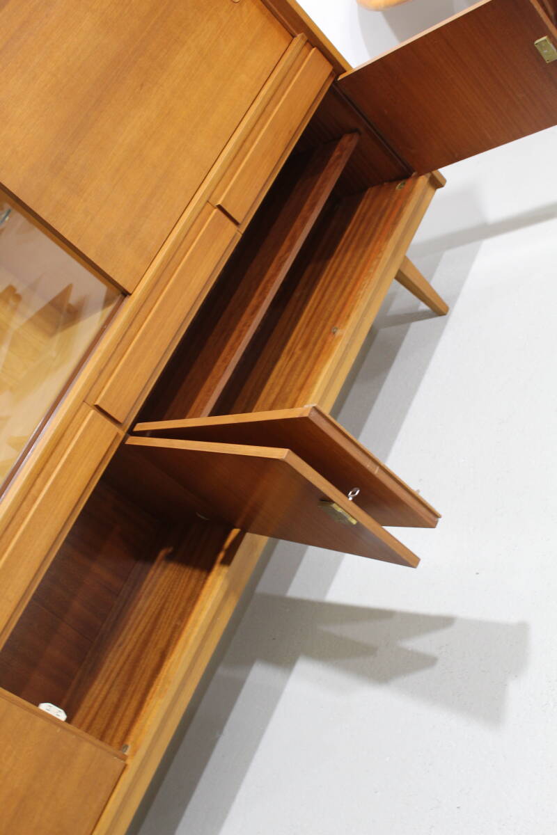 Vintage highboard, buffetkast - jaren '60, teak | 01263