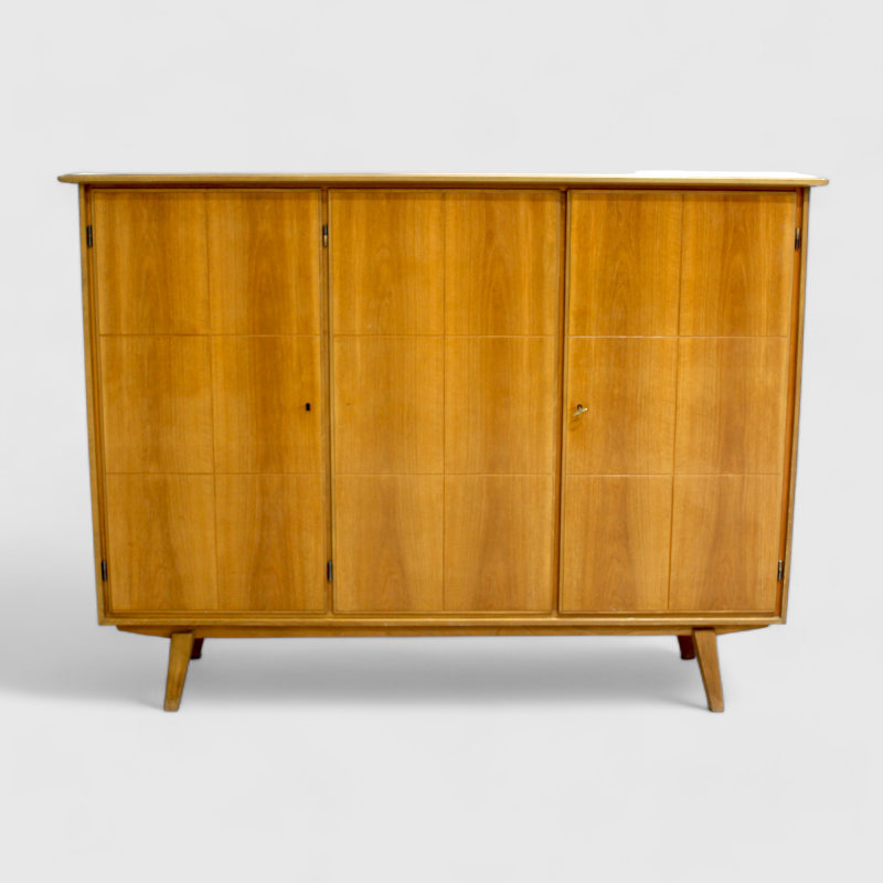 Vintage kast, linnenkast, kledingkast, spelletjeskast - jaren '50 | 01192