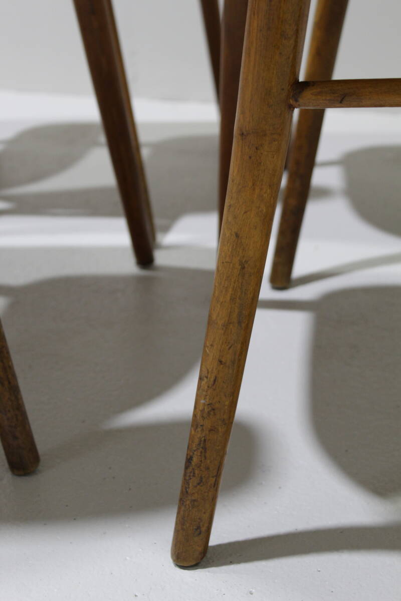 6x Vintage Esszimmerstühle – 60er Jahre, Kunstleder | 01402