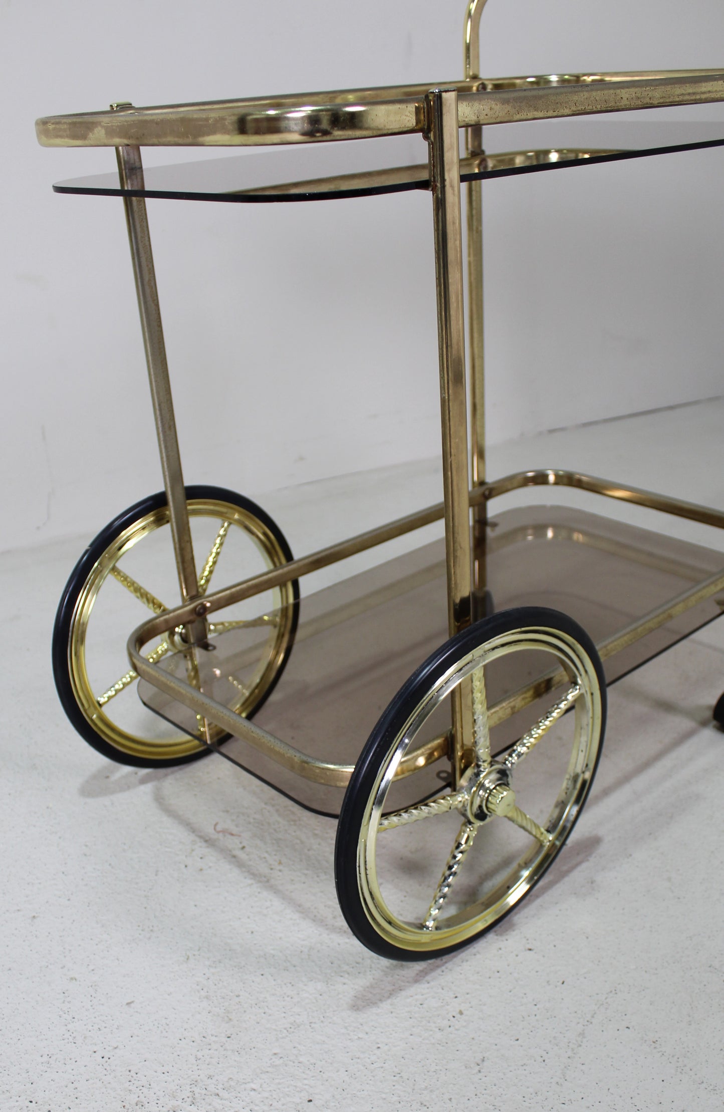 Vintage barcart, serveerwagen, drankkar