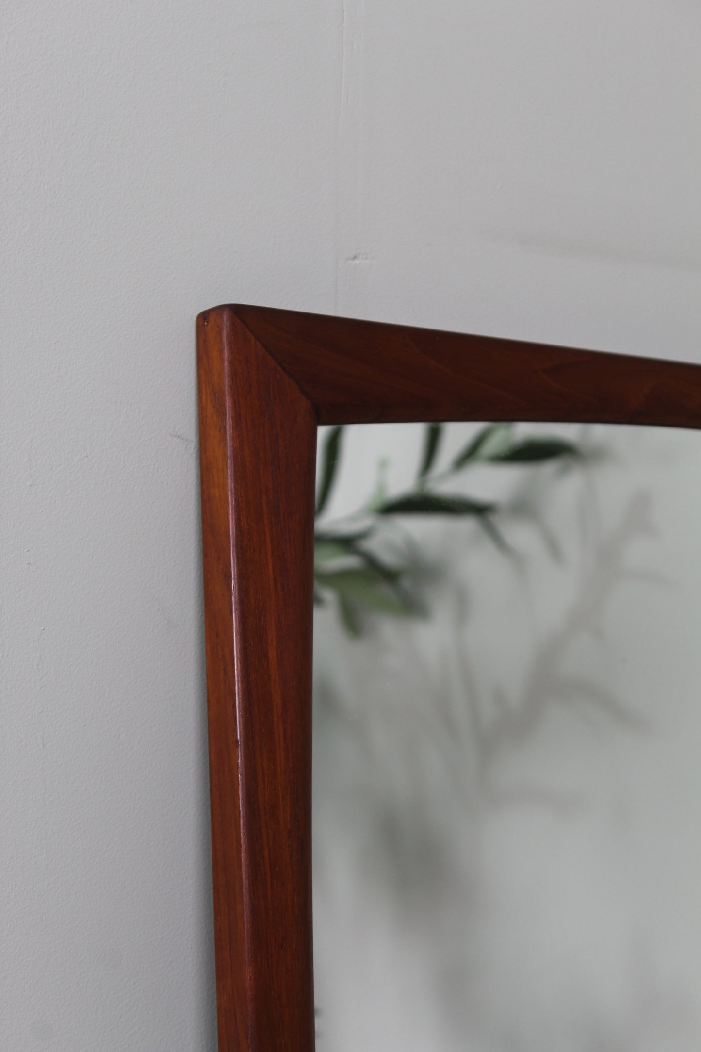 Vintage houten spiegel teak