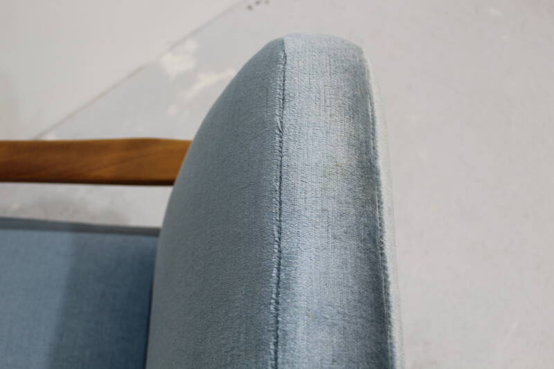 Vintage design fauteuil met voetenbank - Knoll Antimott | 01053