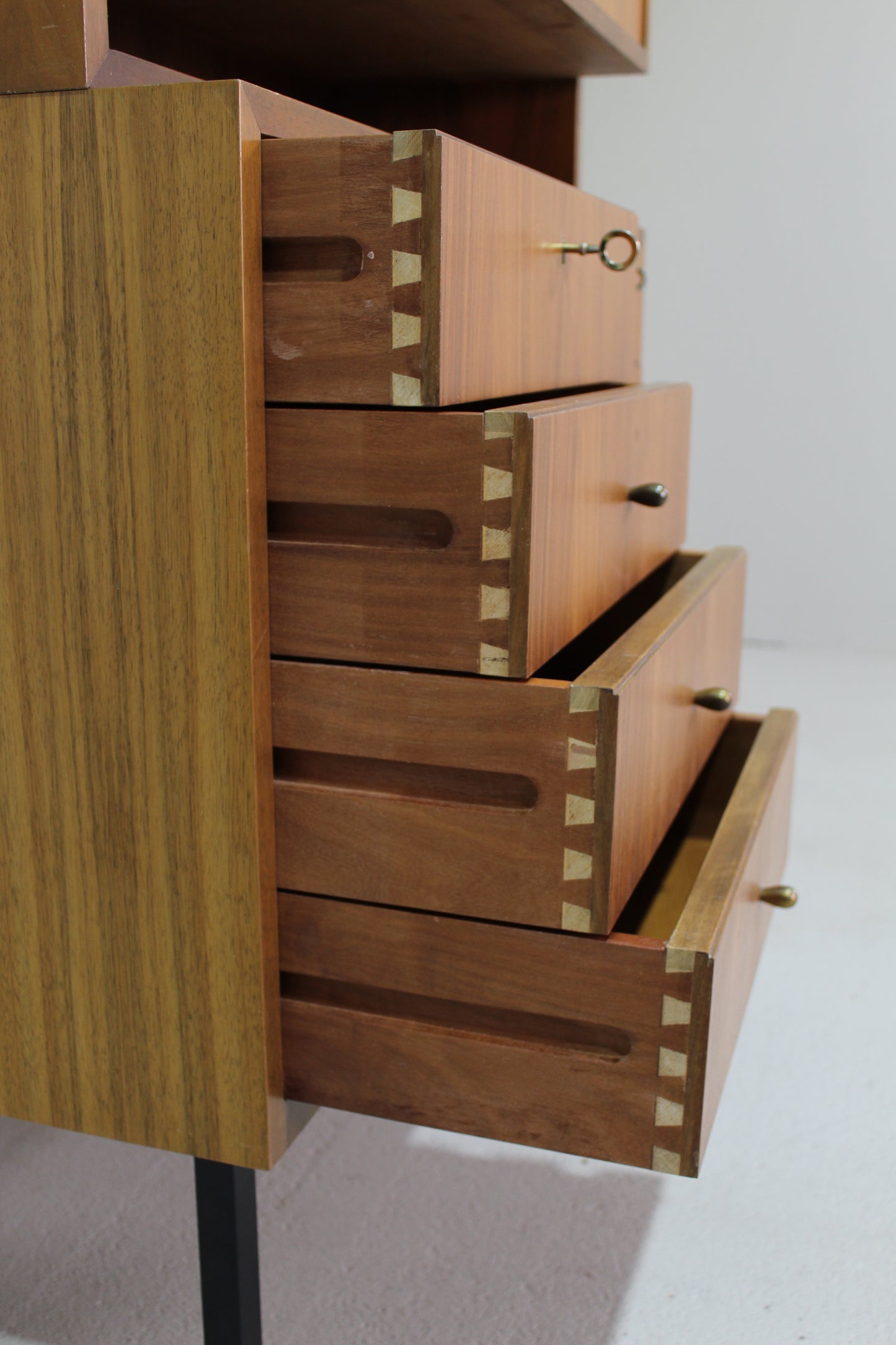 Vintage Bücherregal, Hängeschrank, Highboard - 1960er Jahre