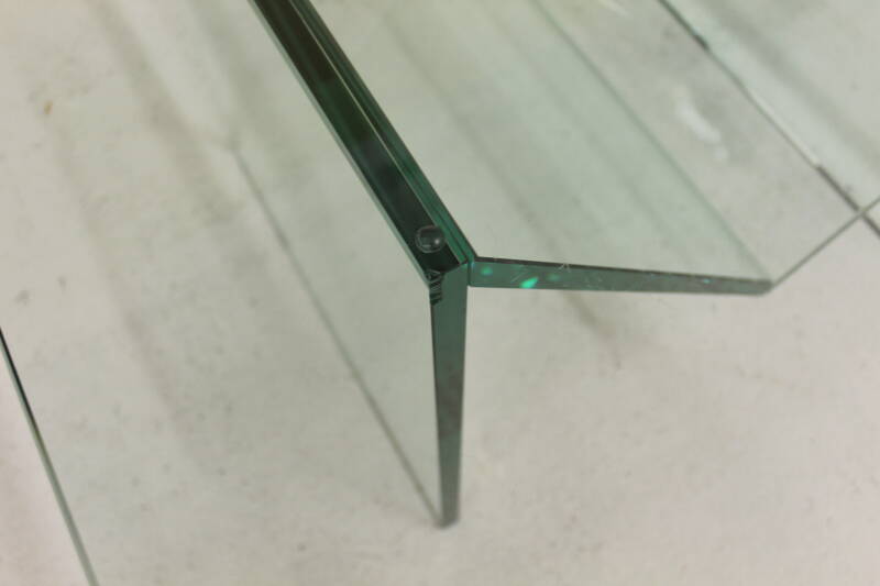 Vintage glass coffee table - 70s | 00767