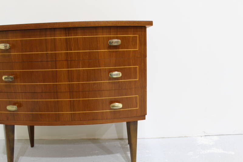 Vintage chest of drawers - 1960s, brass | 00919