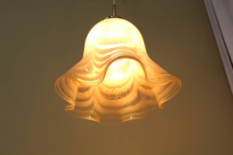 Vintage glazen hanglamp | 00743
