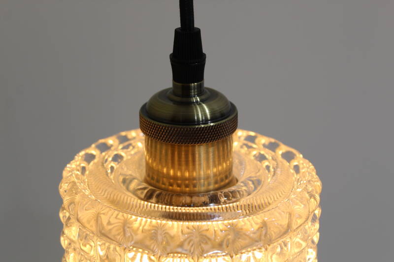 Vintage hanglamp Kaiser Leuchte - glas | 00964