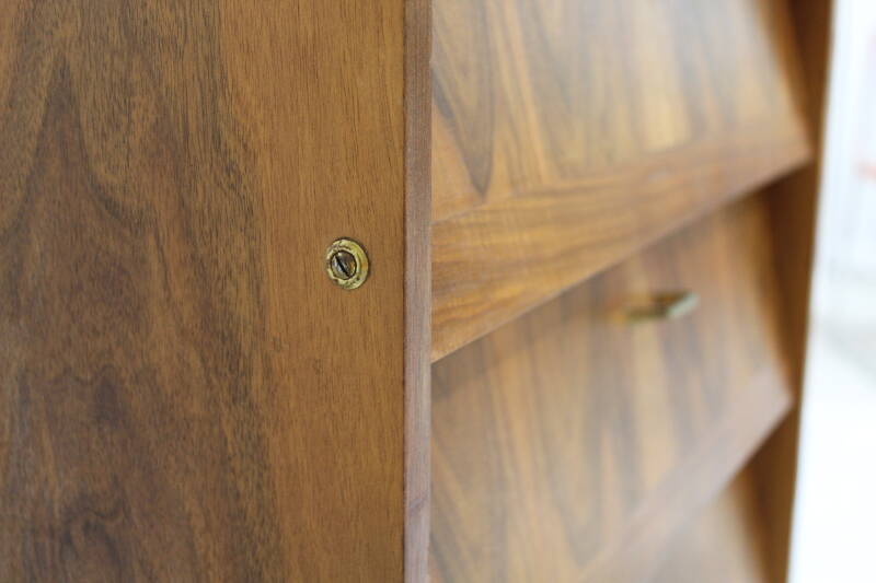 Vintage schoenenkastje - hout, jaren '60 | 01088