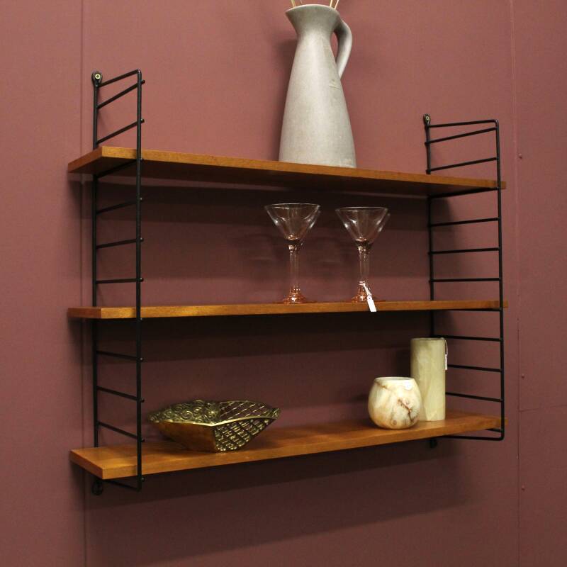 Vintage wall system, wall shelf