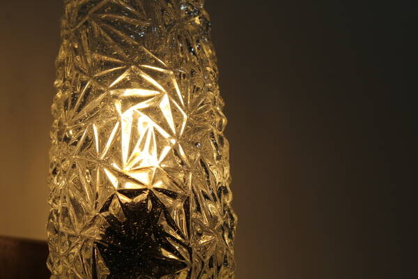 Vintage wall lamp - Wood, glass 1960s | 01118