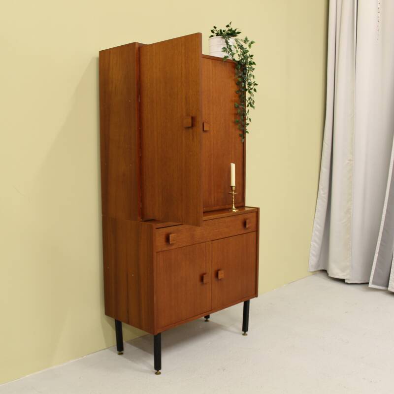 Vintage wandkast, highboard (2/3)