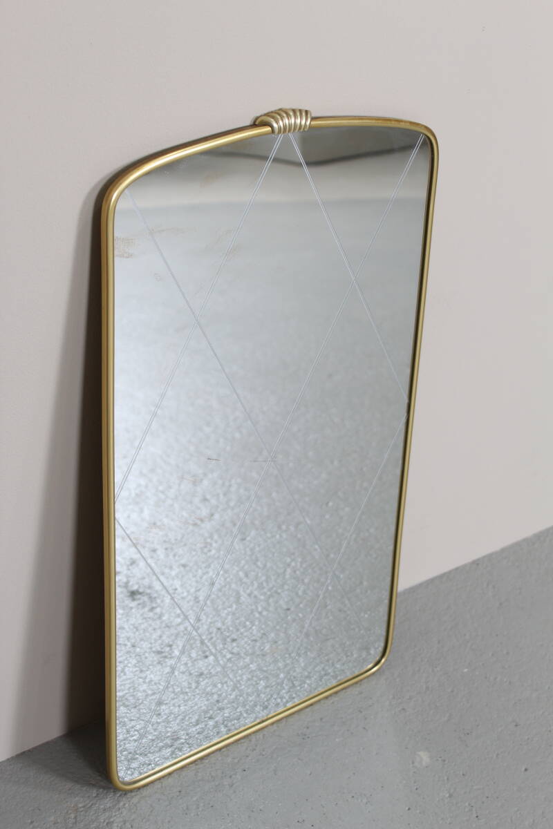 Vintage spiegel - goud jaren '50 | 01369