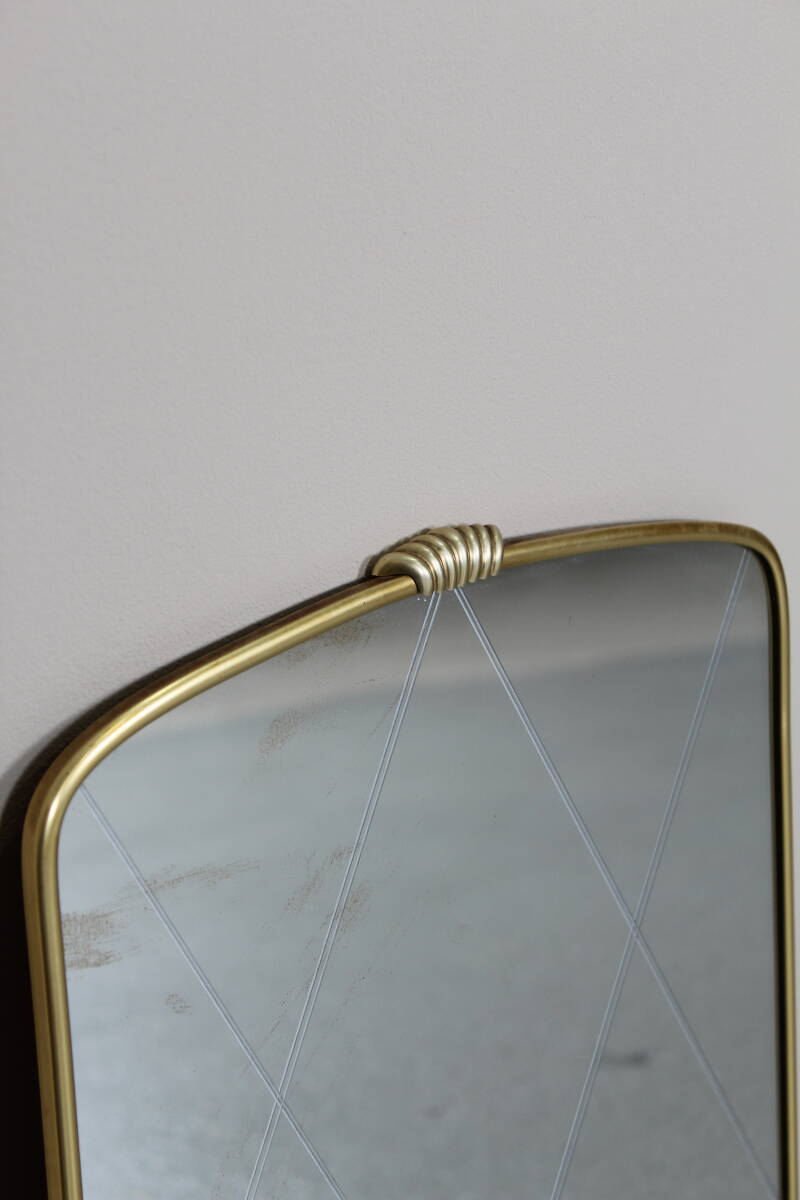 Vintage spiegel - goud jaren '50 | 01369