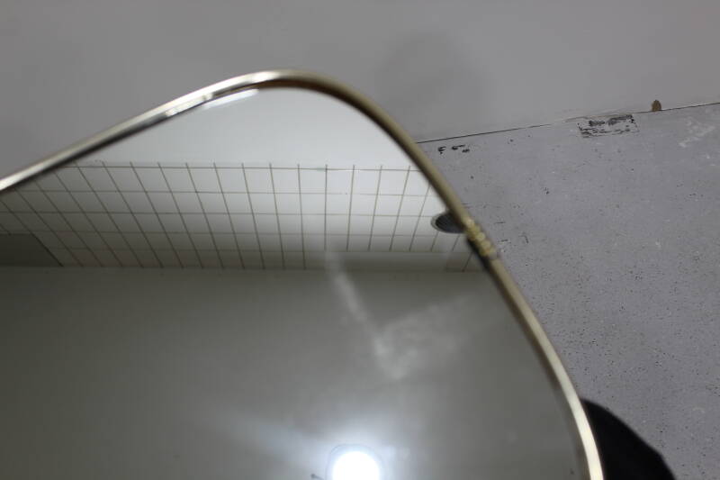 Vintage-Spiegel, Messing - 1960er Jahre