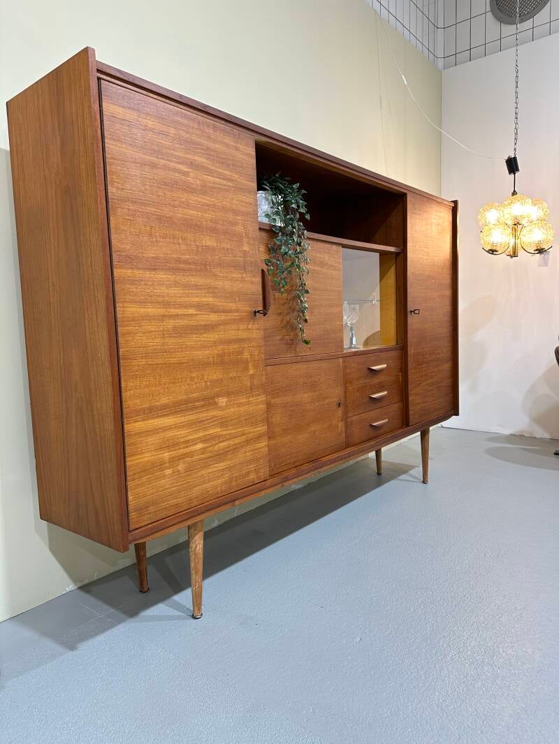 Vintage highboard, sideboard - 60s, teak | 01153