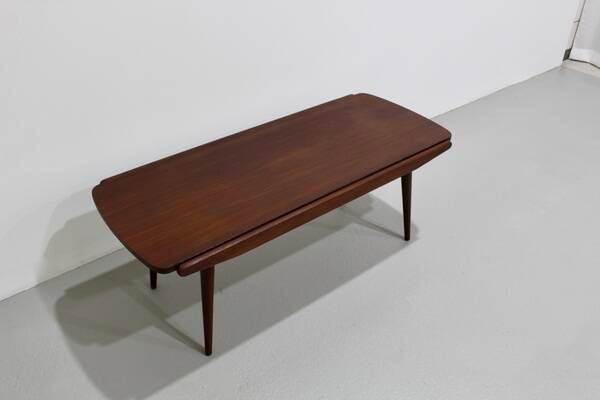 Vintage salontafel - omkeerbaar blad, jaren '60 |