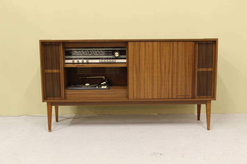 Vintage Philips, Neckermann muziekmeubel, audiomeubel | 00861