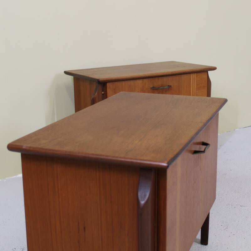 Vintage nachtkastjes set