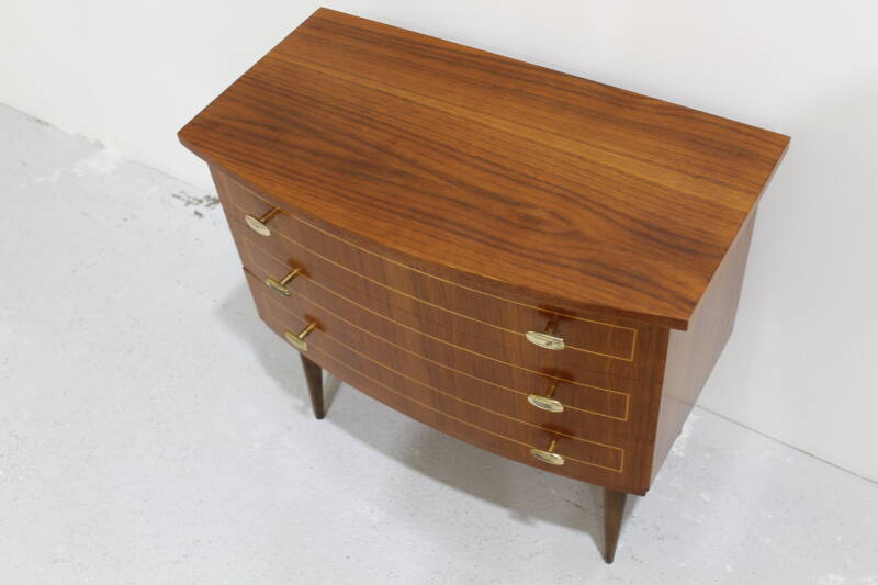 Vintage chest of drawers - 1960s, brass | 00919