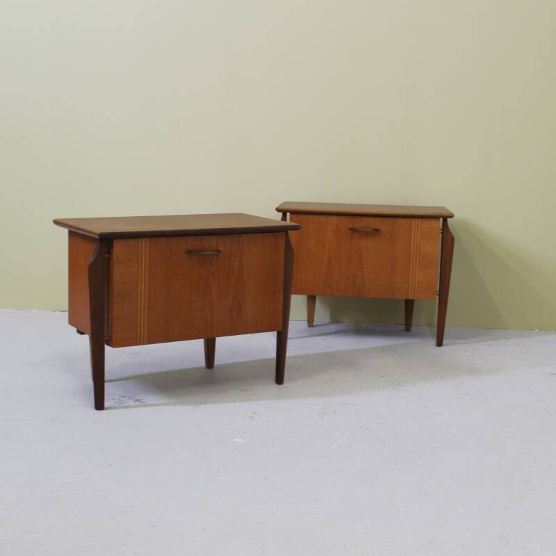 Vintage nachtkastjes set