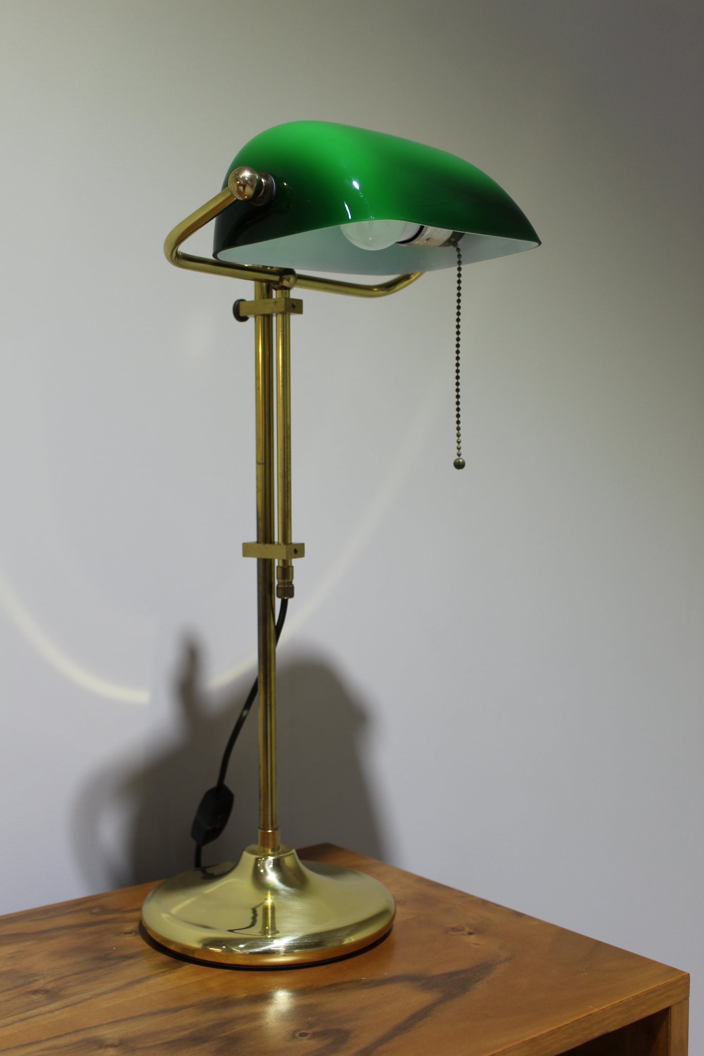 Vintage Notarlampe, Bankerlampe, Tischlampe