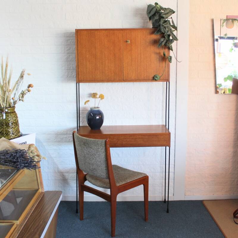 Vintage Omnia wandsysteem, bureau/kast