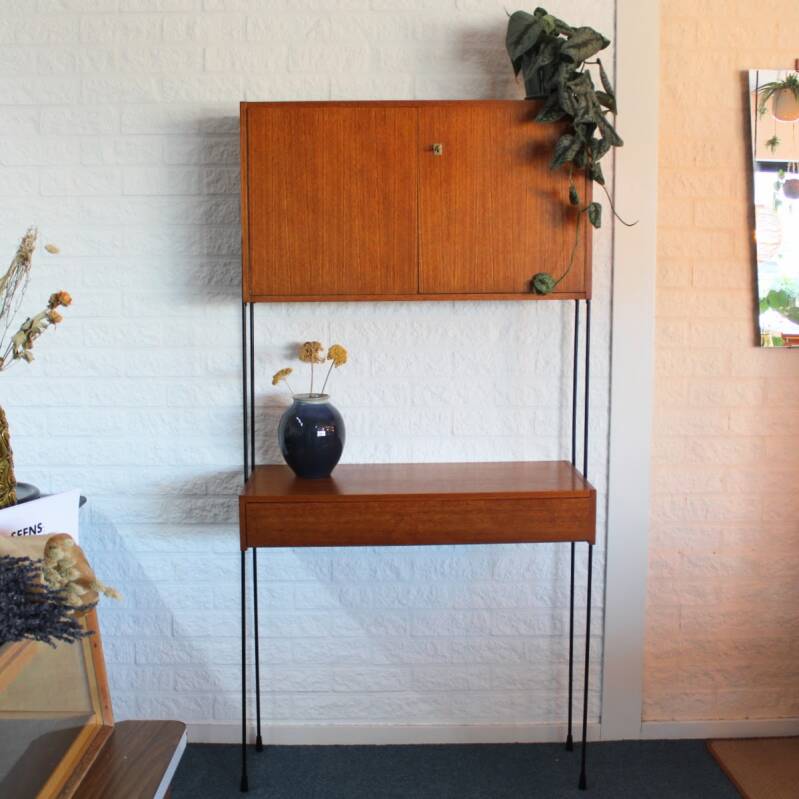 Vintage Omnia wandsysteem, bureau/kast