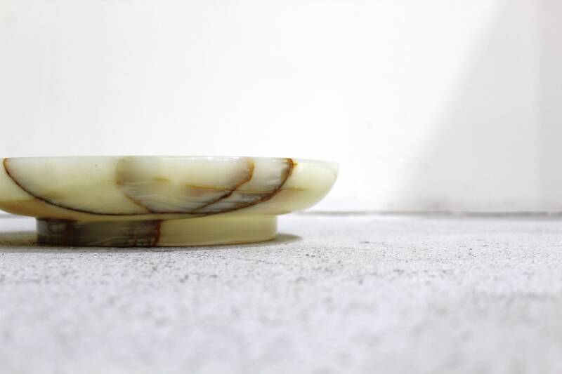Vintage onyx bowl, fruit bowl | 00909